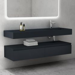 doporro Badmöbel-Set Waschtisch mit Unterschrank 150cm günstig online kaufen
