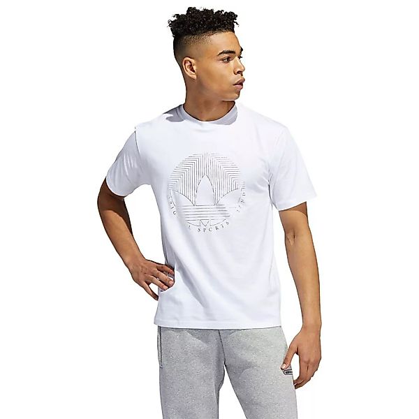 Adidas Originals Deco Trefoil Kurzarm T-shirt S White günstig online kaufen
