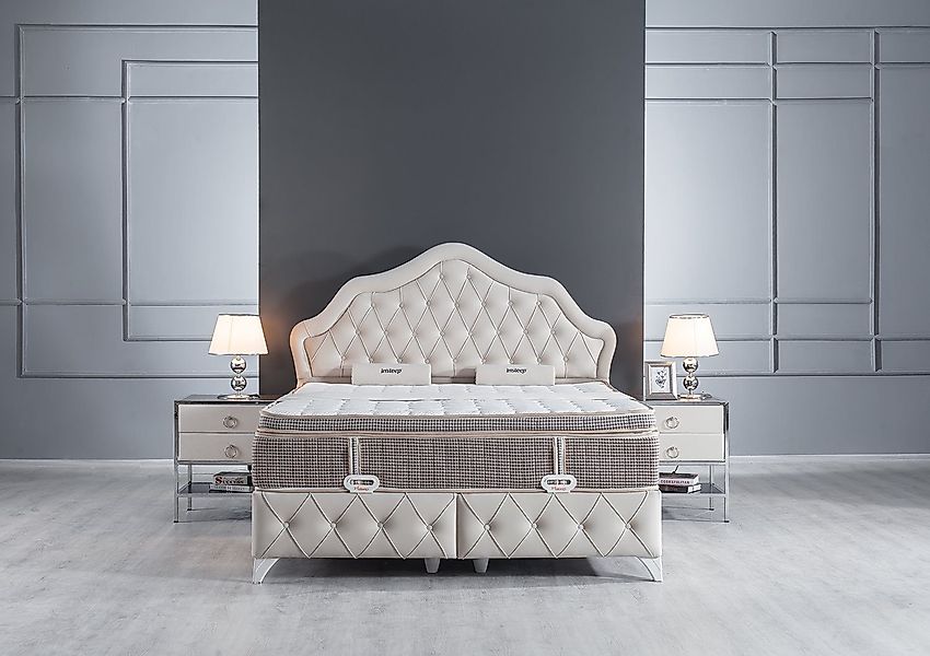 Villa Möbel Boxspringbett Perla (Bett Set, günstig online kaufen