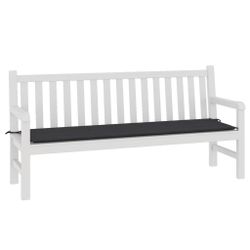vidaXL Sitzauflage Gartenbank-Auflage Schwarz 180x50x4 cm günstig online kaufen