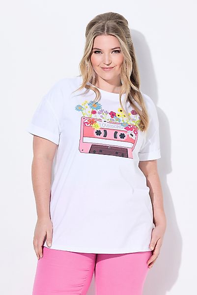 MIAMODA T-Shirt T-Shirt Boxy Fit Kassetten-Motiv günstig online kaufen