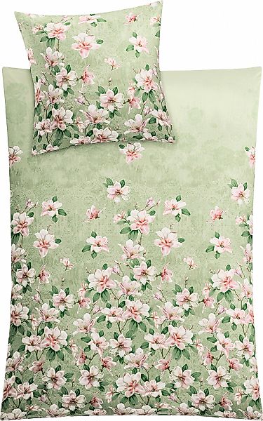Kleine Wolke Wendebettwäsche "Magnolia" 2 Stk. tlg. mit floralem Print günstig online kaufen