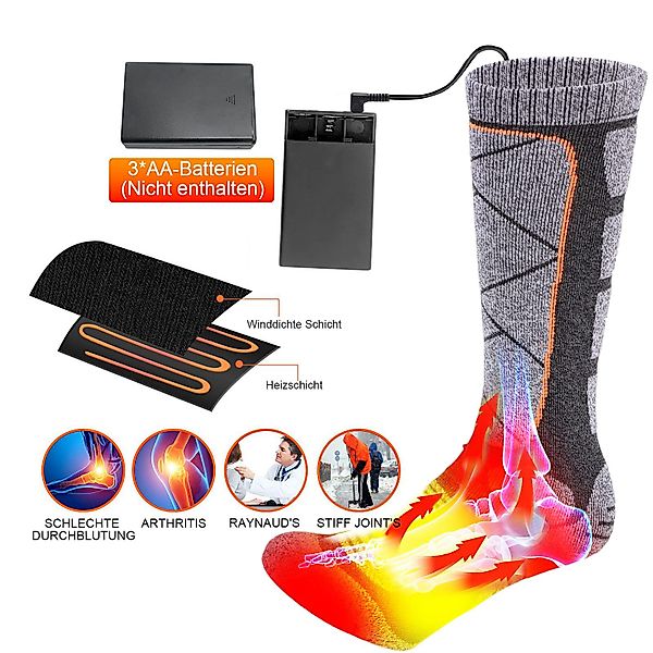 BTTO Thermosocken Beheizbare Socken Funktionssocken Heizsocke günstig online kaufen