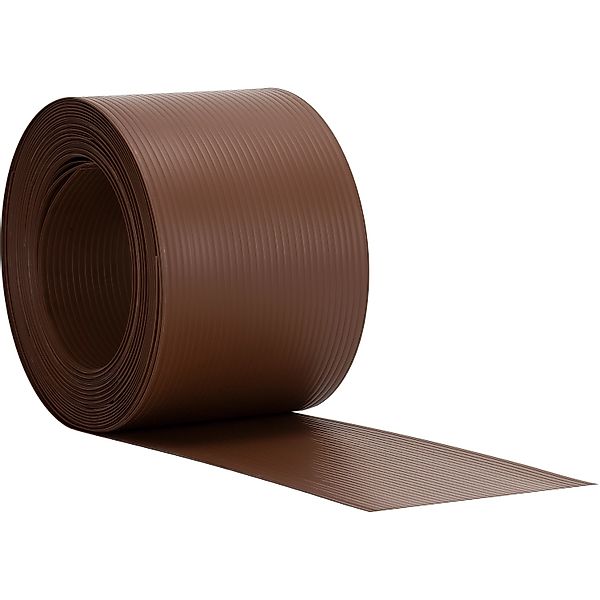 Noor Sichtschutzstreifen PVC Zaunblende Hart 19 cm x 255 cm Nussbraun günstig online kaufen