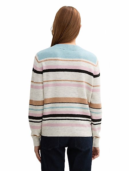 TOM TAILOR Denim Strickpullover, mit Streifenmuster günstig online kaufen