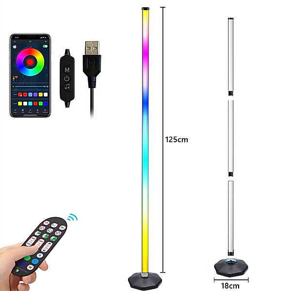 Sunicol LED Stehlampe Smart RGB Stehlampe günstig online kaufen