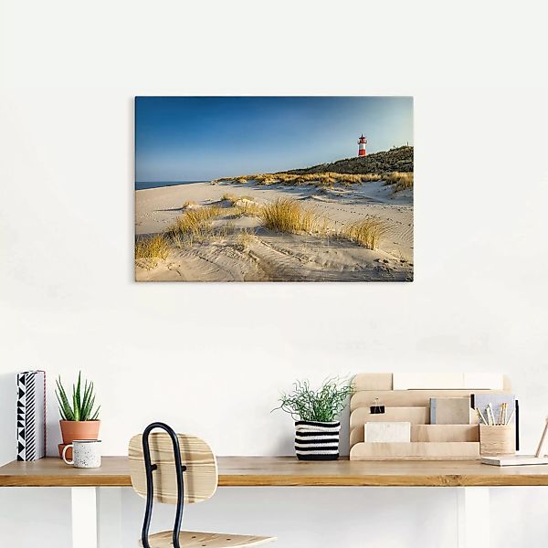 Artland Wandbild "Leuchtturm List-Ost Ellenbogen-Halbinsel", Strandbilder, günstig online kaufen