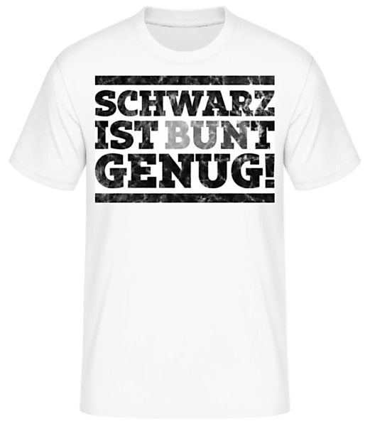 Schwarz Ist Bunt Genug · Männer Basic T-Shirt günstig online kaufen