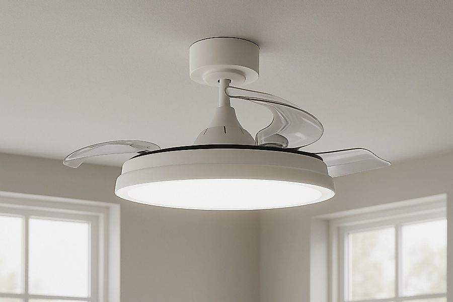 MeLiTec LED Deckenleuchte Deckenleuchte mit Ventilator, günstig online kaufen