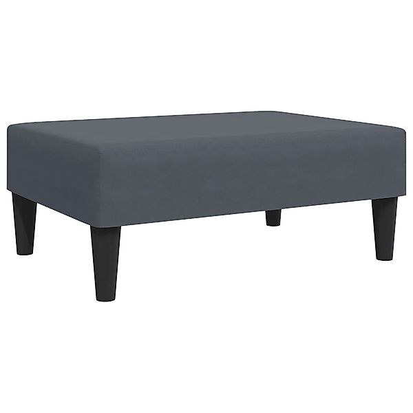 vidaXL Polsterhocker Fußhocker Dunkelgrau 77x55x31 cm günstig online kaufen