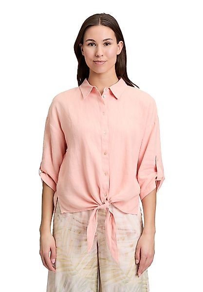 Cartoon Kurzarmbluse "Cartoon Damen Leinenbluse mit Kragen" günstig online kaufen
