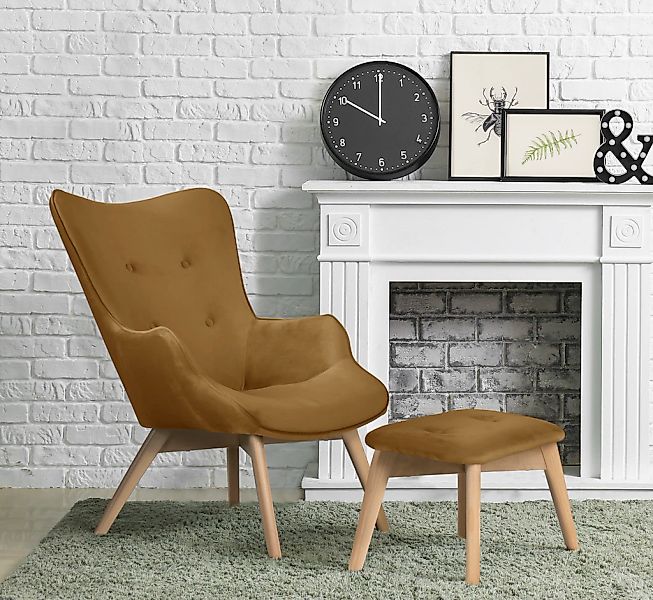 Home affaire Sessel "Nicko" wahlweise mit und ohne Hocker günstig online kaufen