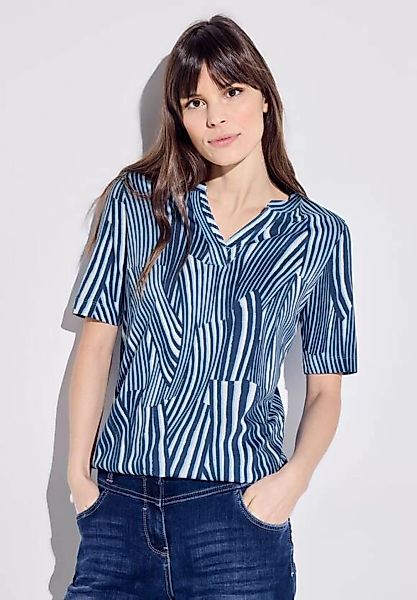 Wellenprint T-Shirt günstig online kaufen