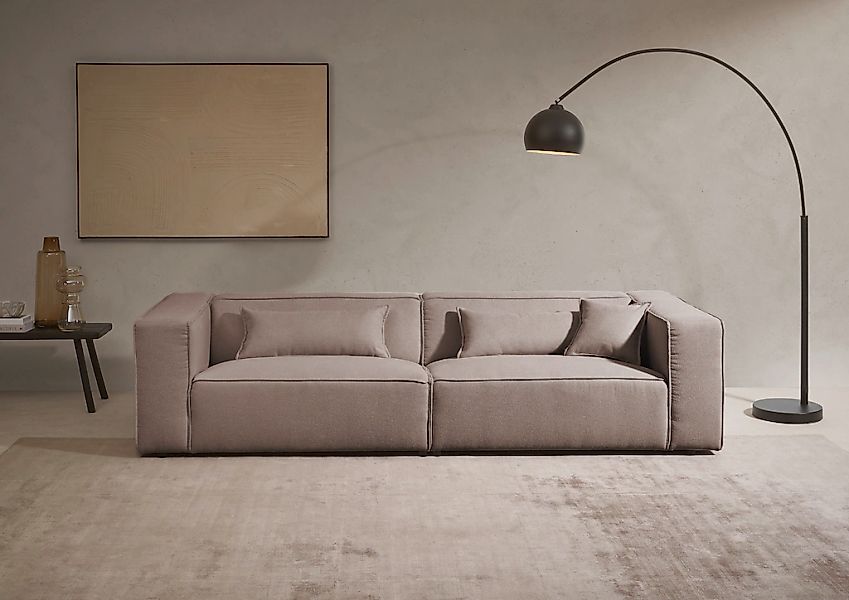 LeGer Home by Lena Gercke 3-Sitzer "PIARA, Couch mit Kedernaht, Sofa in Cor günstig online kaufen