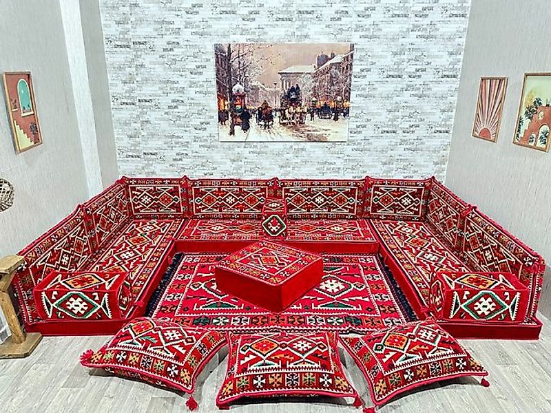 CaddeBuy Sofa Arabisches Sofa, Boden Kissen, Orientalische Sitzecke, Sitzki günstig online kaufen