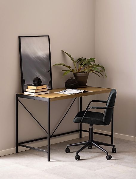 ACTONA GROUP Arbeitstisch "Bahamas Schreibtisch, Bürotisch," Eiche-Look, Be günstig online kaufen