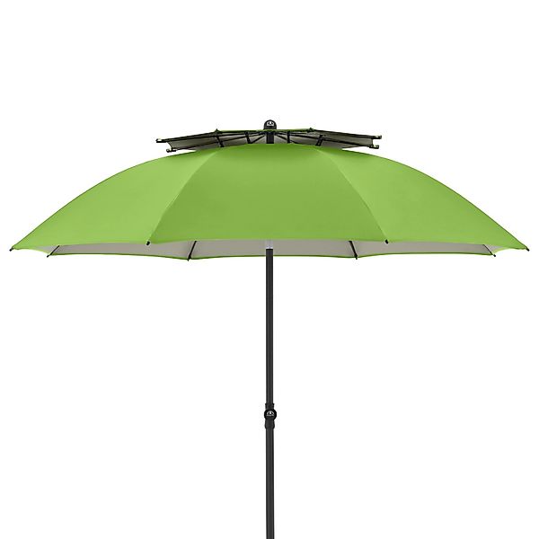 Doppler Balkonschirme Windprofi Ø 192 cm Grün mit Handöffner günstig online kaufen
