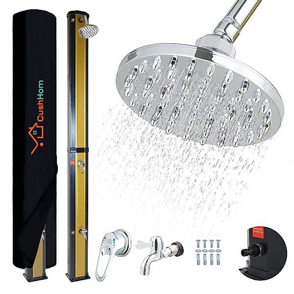 CCLIFE Gartendusche Solardusche Gartendusche mit Abdeckhaube günstig online kaufen