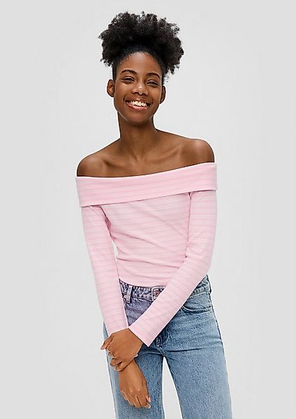 QS Langarmshirt T-Shirt Off-Shoulder Longsleeve günstig online kaufen