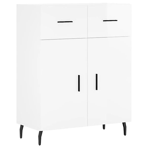 vidaXL Sideboard Hochglanz-Weiß 69,5x34x90 cm Holzwerkstoff 827998 günstig online kaufen
