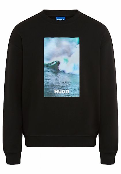 HUGO Blue Sweatshirt "Nofintex", Rundhalsausschnitt, Regular Fit, Foto-Druc günstig online kaufen
