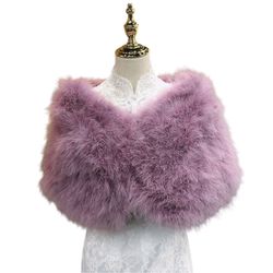 Refttenw Modeschal Hochzeit Bankett Party Kunstpelz günstig online kaufen
