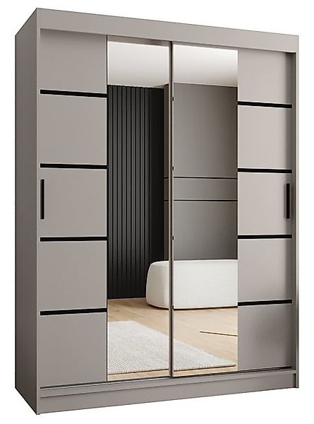 ABIKS MÖBEL Schwebetürenschrank RUBINO V 150 Schlafzimmerschrank mit Schieb günstig online kaufen