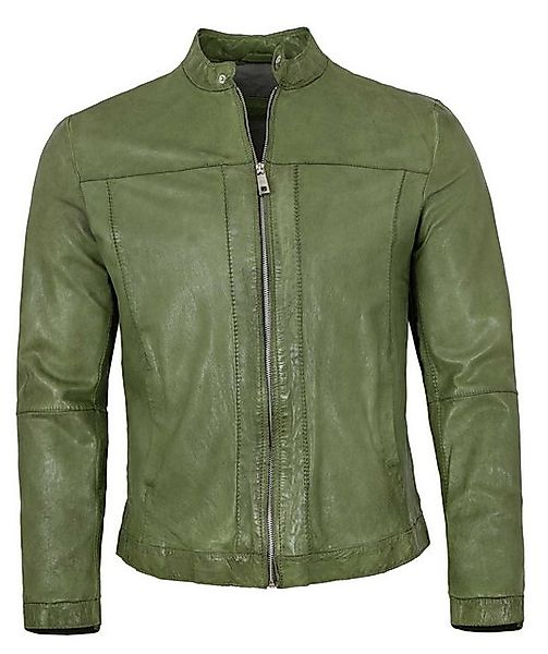 Milestone Lederjacke MSNorwick Milestone - Herren Lederjacke Lammnappa grün günstig online kaufen