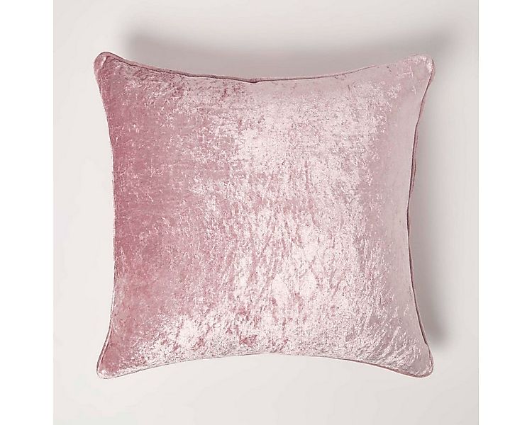 Homescapes Kissenhülle Pannesamt Zierkissenbezug in Rosa, 45 x 45 cm günstig online kaufen