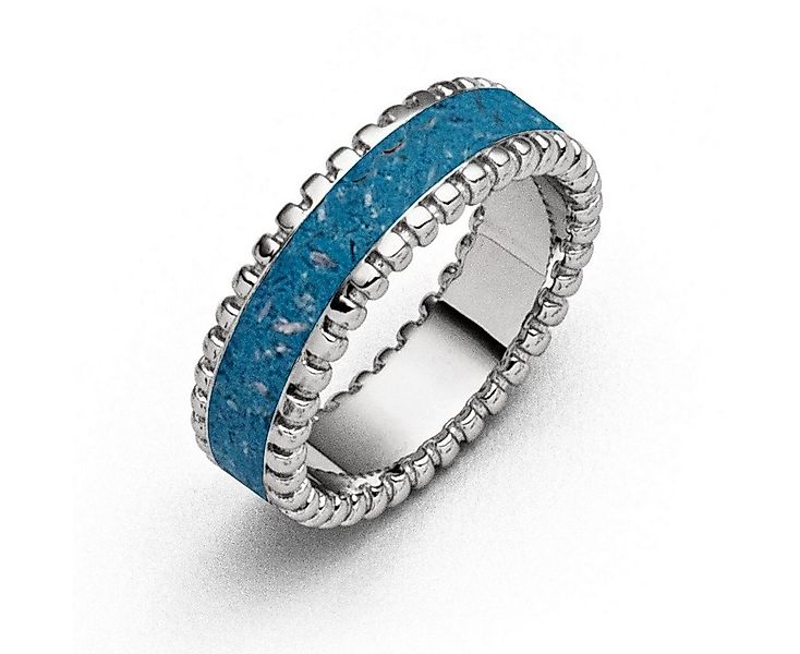 DUR Fingerring DUR Schmuck: Ring "Strandzauber blau" mit blauem Steinsand R günstig online kaufen