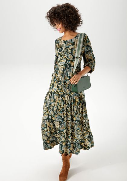Aniston CASUAL Jerseykleid mit farbharmonischem Paisley-Muster - NEUE KOLLE günstig online kaufen