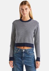 United Colors of Benetton Rundhalspullover kurze günstig online kaufen