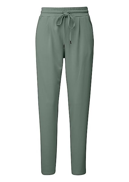 QS Stoffhose Hose aus Interlock-Jersey mit schmal zulaufendem Bein Durchzug günstig online kaufen