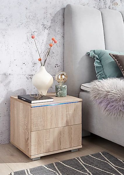 priess Nachtkommode mit LED-Beleuchtung und Push-to-open günstig online kaufen