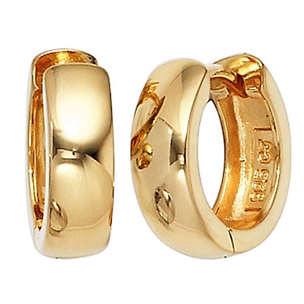 SIGO Creolen 925 Sterling Silber gold vergoldet Ohrringe günstig online kaufen