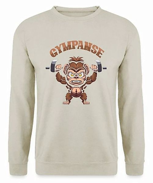 Quattro Formatee Sweatshirt Gympanse - Gym Workout Fitness Unisex Pullover günstig online kaufen