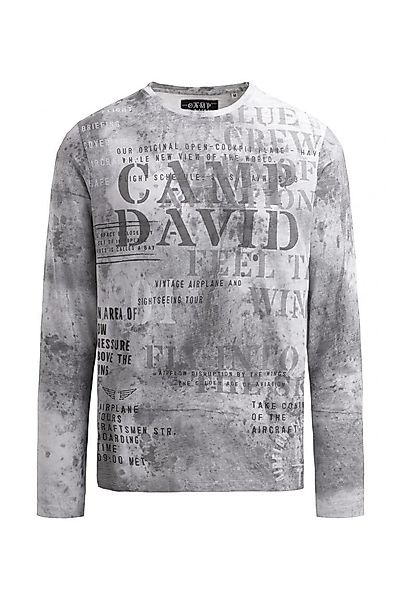 CAMP DAVID Longsleeve mit All Over günstig online kaufen