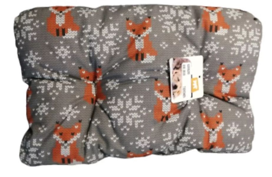 Hundekissen Atlas 42 X 26 Cm Textil Grau/orange günstig online kaufen