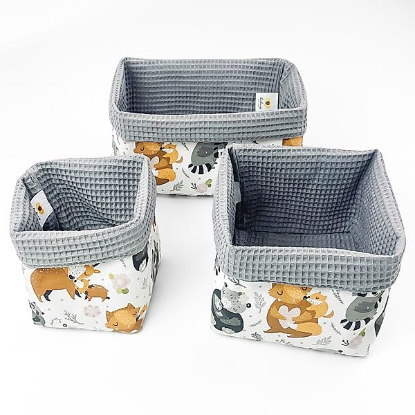 BABEES Organizer Aufbewahrungskorb Wickeltisch Baby, Körbchen günstig online kaufen