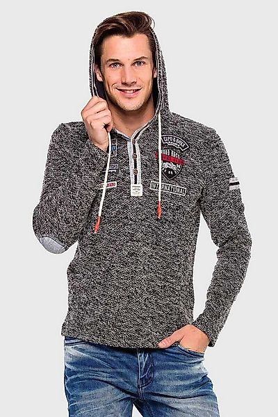 Cipo & Baxx Kapuzenpullover Kapuzenpullover (1-tlg) mit modischen Details günstig online kaufen