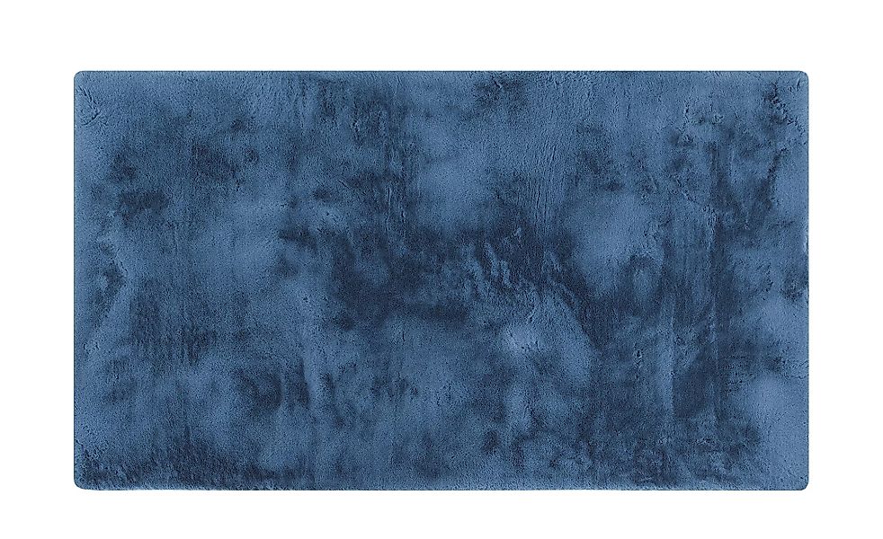 Hochflorteppich - blau - Synthethische Fasern - 90 cm - Sconto günstig online kaufen