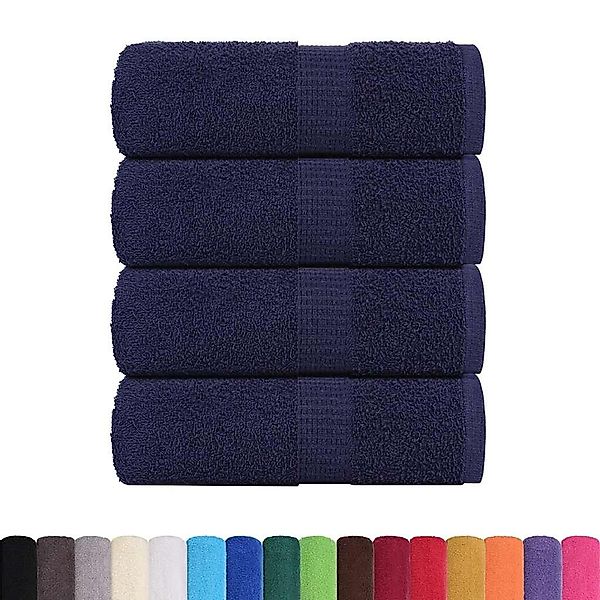 vidaXL Handtuch Seiftücher 4 Stk. Marineblau günstig online kaufen