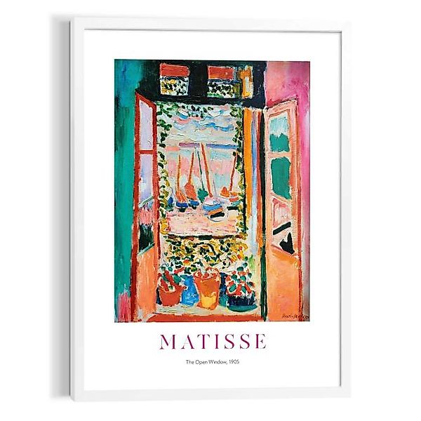 Wandbild MATISSE WINDOW Modern Frame White ca. 50x70 cm MFW90636 günstig online kaufen