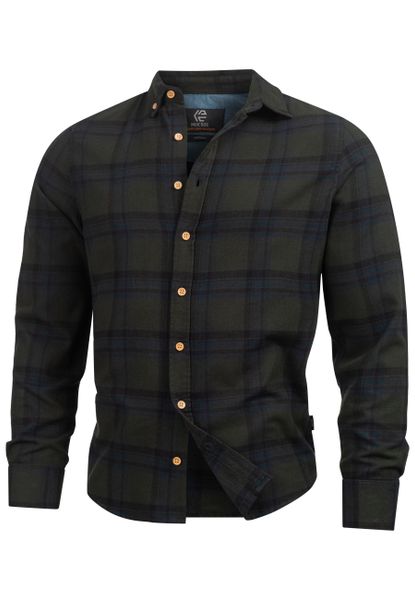 Indicode Langarmhemd Riverside Langarmhemd mit Button-Down-Kragen günstig online kaufen