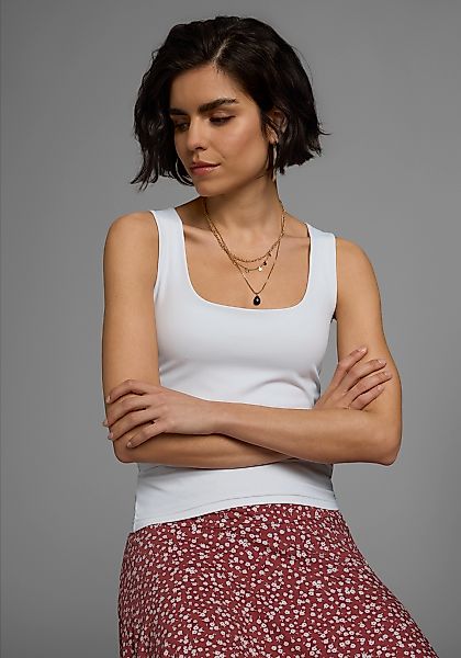 Laura Scott Tanktop, mit modischem Karree-Ausschnitt günstig online kaufen