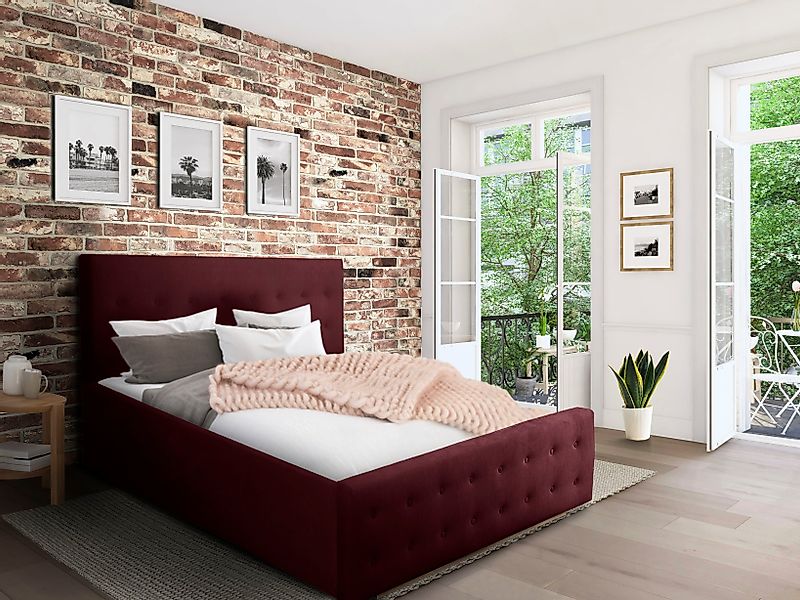 Home affaire Polsterbett "Vaine", in 5 Breiten, auch in Länge 220 cm, incl. günstig online kaufen