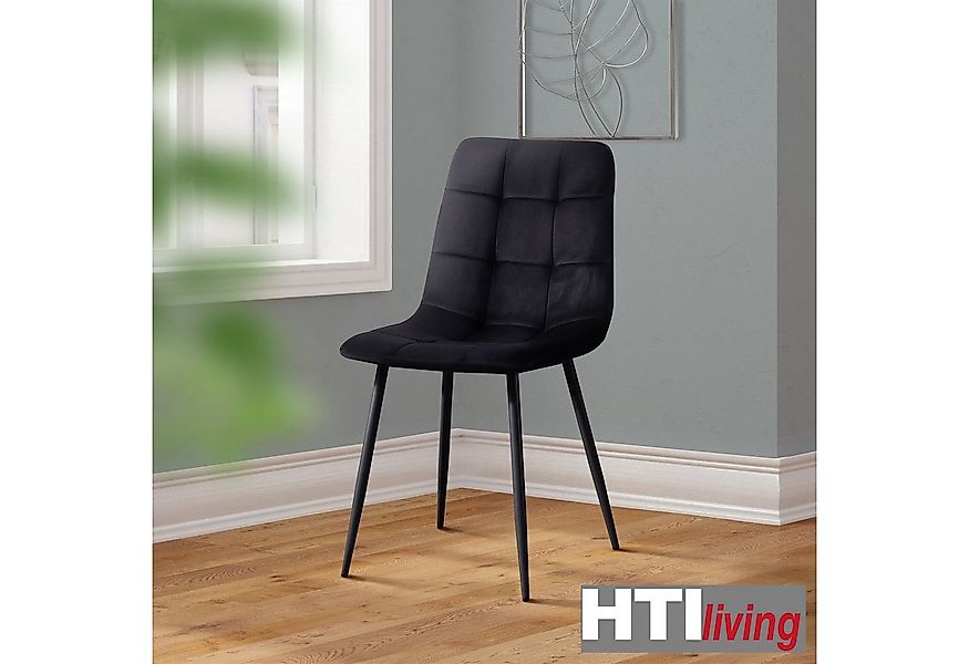 HTI-Living Esszimmerstuhl Stuhl Mesa Velvet Schwarz (Set, 4 St), Esszimmers günstig online kaufen