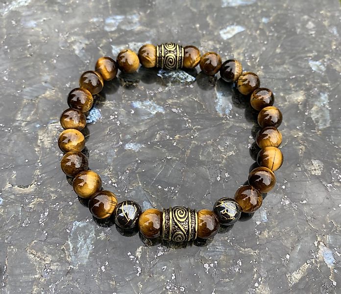 NAHLE Armband Naturstein Perlenarmband 8mm Tigerauge günstig online kaufen