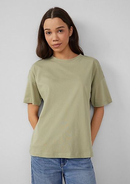 QS Kurzarmshirt Uni-Shirt im Loose Fit günstig online kaufen