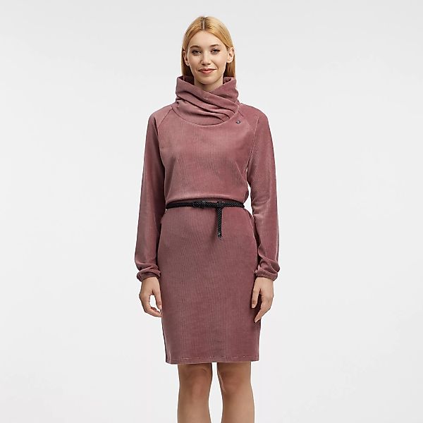 Ragwear Sweatkleid "BELITA", (2 tlg., mit abnehmbarem Gürtel), gerippte Cor günstig online kaufen